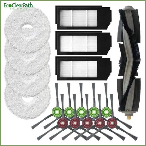 For Ecovacs Deebot X1 Omn Mop Cloth Main Brush Side Brush Hepa Filter