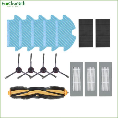 Main Side Brush Filter Rag Set For Ecovacs Deebot Ozmo 900 Cleaner