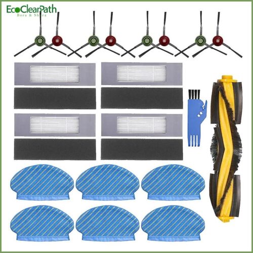 Main Brush Side Brush Mop Filter Accessories Kit For Ecovacs Deebot