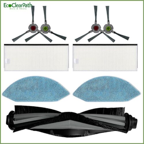 Roller Brush Filter Mop Cloth Side Brush For Ecovacs Deebot Ozmo U2