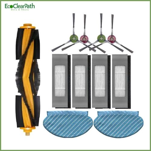 Roller Side Brush Filter Mop Cloth Set For Ecovacs Deebot Ozmo 920