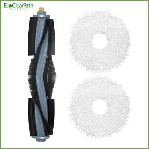 3pcs Main Roll Brush Mop Cloth For Ecovacs X1 Turbo Omni Robot