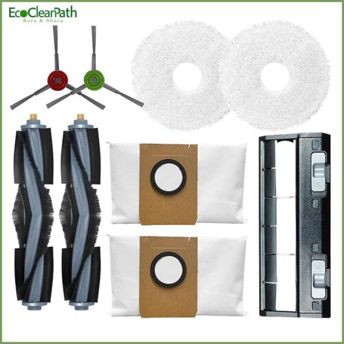 Main / Side Brush Mop Pad Main Brush Cover Dust Bag For Ecovacs