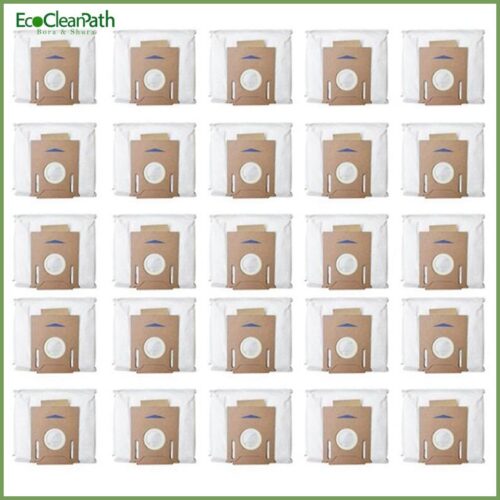 25 Pack Vacuum Dust Bags For Ecovacs Deebot Ozmo T8 & T8 Aivi Robot