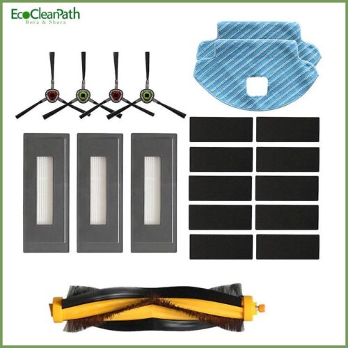 For Ecovacs Deebot Ozmo 930, Main Side Brush, Hepa Filter, Rag Mop