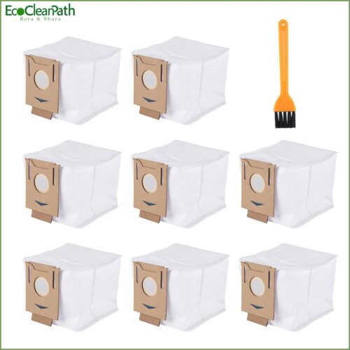 8pack Dust Bags 2.5l For Ecovacs Deebot Ozmo T8 Aivi T8 Max T9 Series