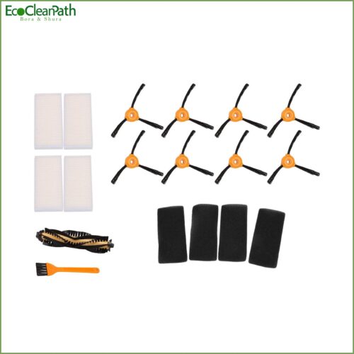 8 Brushes + 4 Hepa Filters + 1 Brushes For Ecovacs Deebot N79 N79s