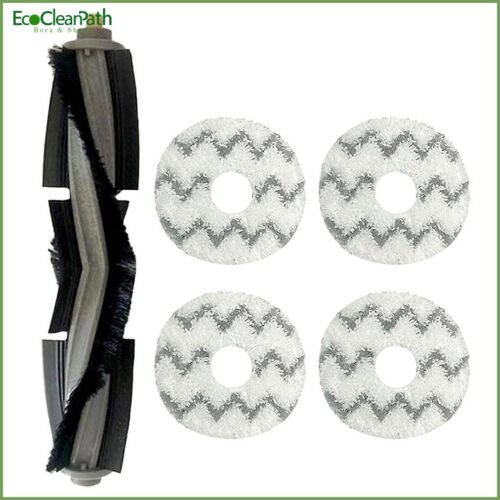 5pcs Roller Brush Mop Cloth For Ecovacs Deebot X1 Omni Turbo Robot